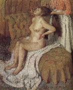 Edgar Degas The lady hackled hair oil painting on canvas